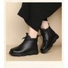 Women Boot Winter 2024 Women Genuine Leather Ankle Boots Female Round Toe Solid Colors Warm Fur Winter Boots for Women Boots