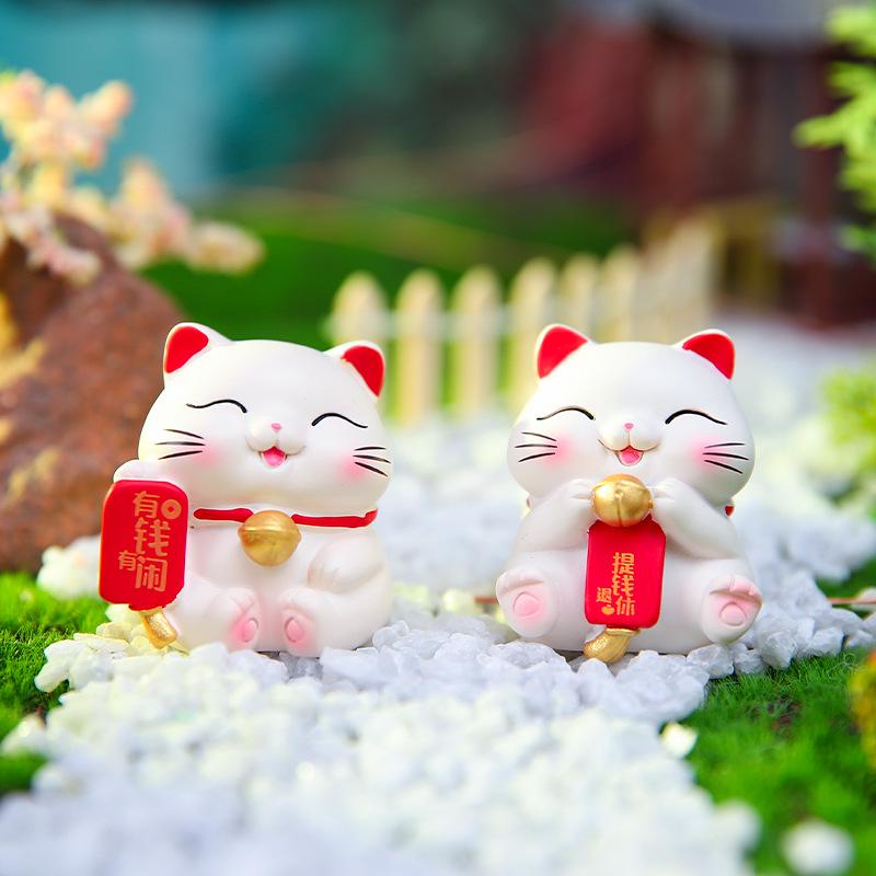 Personalized Desktop Cat Car Ornament - Center Console Doll Decoration