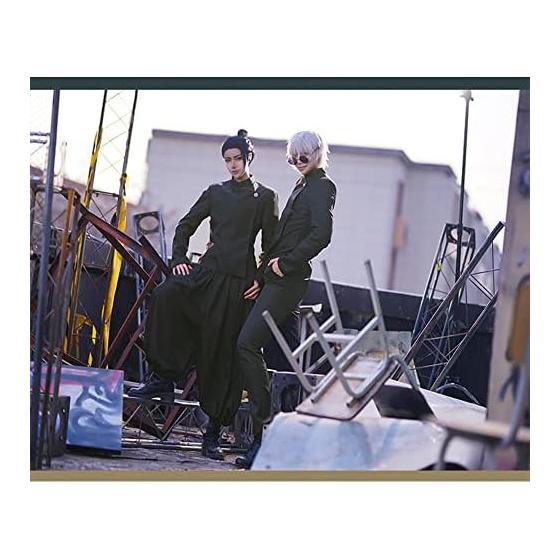 [Pawpaw] Satoru Gojo "With Wig" Cosplay Costume [For Adults] Satoru Gojo Disguise Present Costume Event Party Cultural Festival "With Glasses"