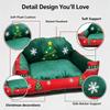 Washable Christmas Pet Sofa Bed Soft Plush Warm Cat House Pet Sleeping Bed  Balcony