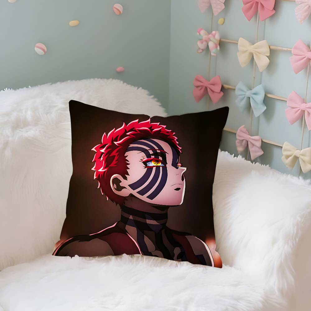 Anime DDemon Slayer AAkazaS Cute Case Plush Fabric Soft Pillowcase Double Sided Print Cushion Cover Household Gifts