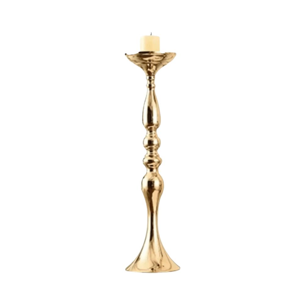32/38/50cm Candlelight Plated Finish Flower Vase Base Elegant Candle Holder  Home Wedding Decor