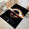 "Interstellar Movie Poster Art with Black Hole - Non-slip Rug Suitable for Living Room and Bedroom Sofas Sofas"