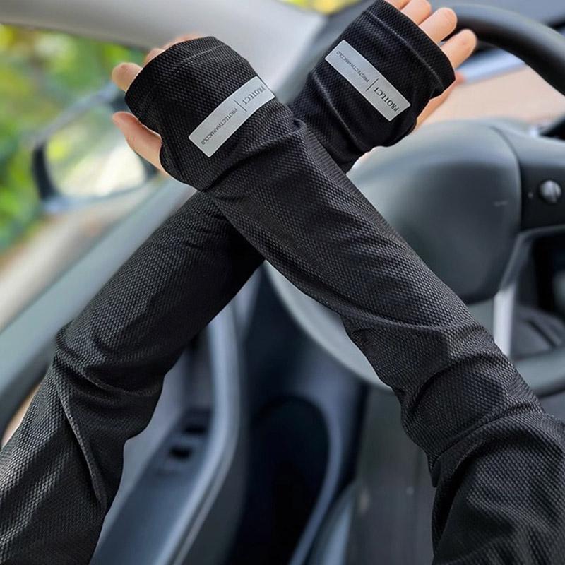 Защита от ультрафиолета, рукава для льда, мужские и женские, летние, защита от солнца, рукава для рук, впитывающие пот, перчатки для езды на велосипеде и вождения