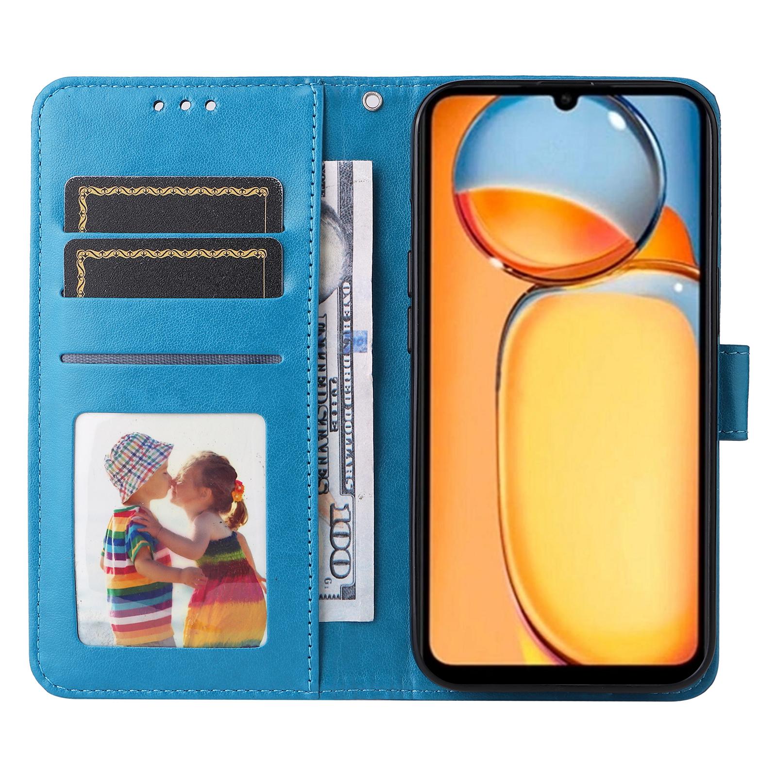 

For Xiaomi Redmi 13C 4G/5G/13R 5G/Poco M6 5G/Poco C65 4G Phone Case Anti-Fall PU Leather Stand Wallet Cover Red