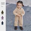 Kaolabibi Anti-static Polar Fleece Hooded Baby Romper