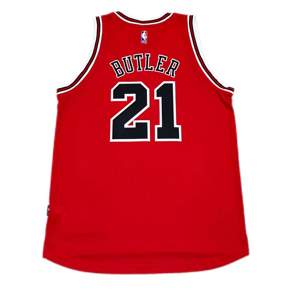 Adidas X NBA Collaboration Chicago Bulls Butler Comfortable Soft 21 Jersey Breathable Sleeveless Basketball Tank Unisex Tops Red 7470A-300-K91600