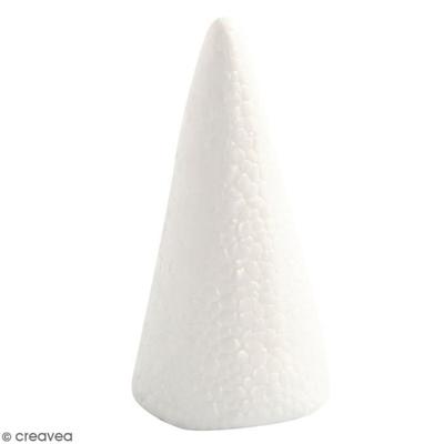 Polystyrene Cones - Set of 5 Pcs - 11 X 5.5 Cm - White - Mixed