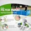 300GPH Swimming Pool Filter Pump Above Ground Swimming Pool Cleaner Electric Water Pump Improve Circulation EU Filter Pump