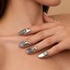 Retro Nail Ring, Nail Ring Set-Adjustable Opening Size For Daily Wear, Party, Valentine'S Day Gift, Year-Round Elegant