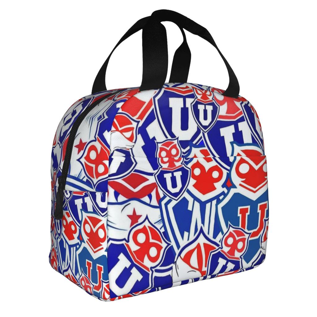 Club Universidad De Chile Insulated Lunch Bag for Women Portable Cooler Thermal Bento Box Beach Camping Travel