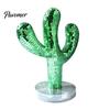 Decorative Object for Entryway Table Disco Ball Cactus Statue, Green Mirror Mosaic Decor, Retro Decor Ornament Home Christmas Party Display
