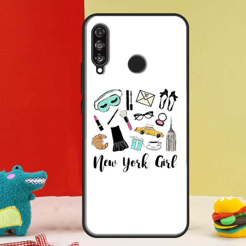 

New York Girl For Huawei Nova 12s 12i 11i 8i 9 10 SE Y91 Y90 Y60 Y70 Y72 Y61 P20 P40 P30 Lite P60 Pro Case Huawei Nova 8i