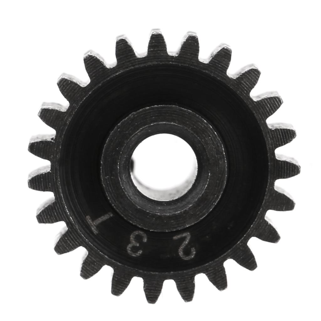 48P Metal Pinion Motor Gear Set 23T AntiRust Fit for 1/10 1/16 Model RC Car Motor Parts