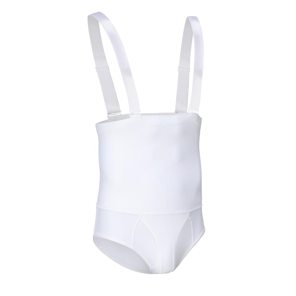 SYPNK03 High Waist Mens Shapewear Compression Tummy Control Briefs With Anti Rolling Suspenders