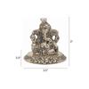 Pagdi Ganesh Idol Statue | Diwali Tag with Velvet Box & Carry Bag | for Pooja, Blessing, Festival Occasion, Return Gift Showpiece
