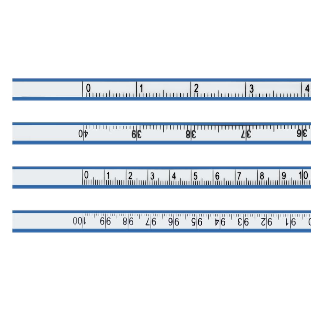 300mm - 1m Flexible Curve Ruler Imperial and Metric Double Scale PVC Curved Ruler for Woodworking / Sewing / Drawing