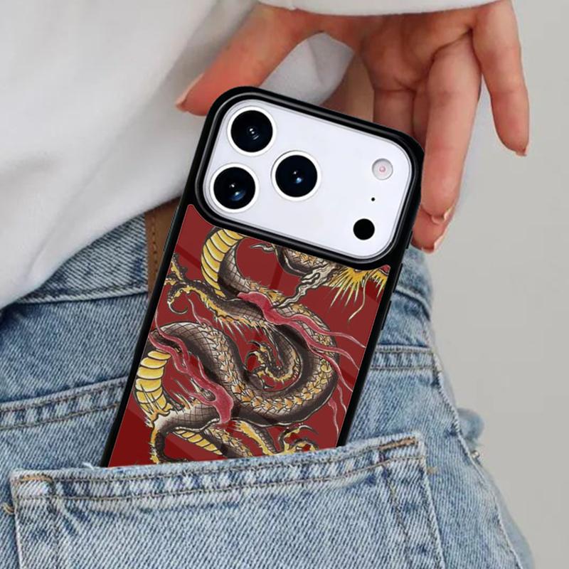 Legendary Chinese Dragon Phone Case for iPhone 17ProMax 12 13 14 15 16e 17 Pro Max Plus Air Cover