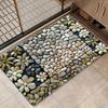 3D Pebble Doormat - Realistic Stone Design for a Natural Home Entrance, Perfect for Adding Texture and Style Indoors