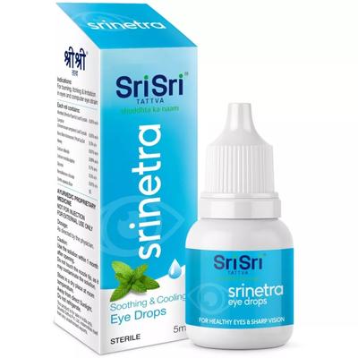 Sri Sri Ayurveda Srinetra Krople do oczu 5 ml Opakowanie 1 do łagodzenia i pielęgnacji świeżych oczu