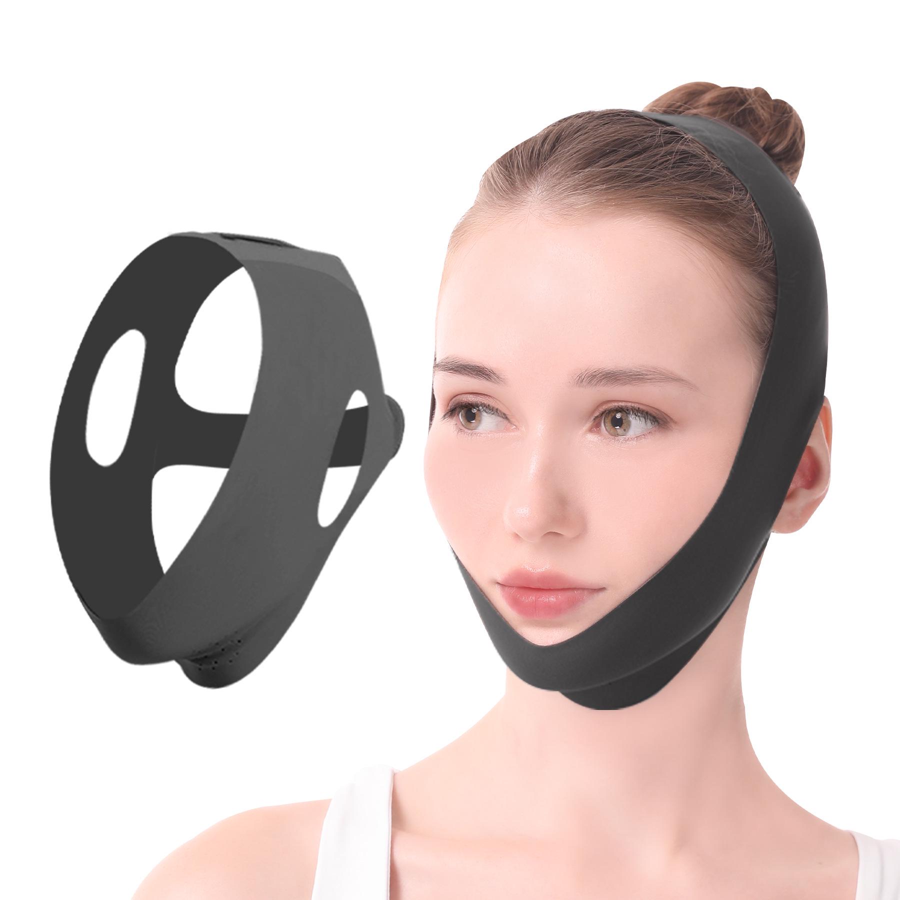 Бандаж для подтяжки лица V-Face: Массажер для лица и подтягивающая маска для похудения и скульптурирования One Size