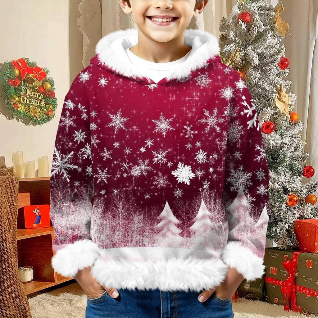 Children's Sweatshirt Girls Boys Long Sleeve Lightweight Casual Hoodie Loose Comfortable  Sweatshirt