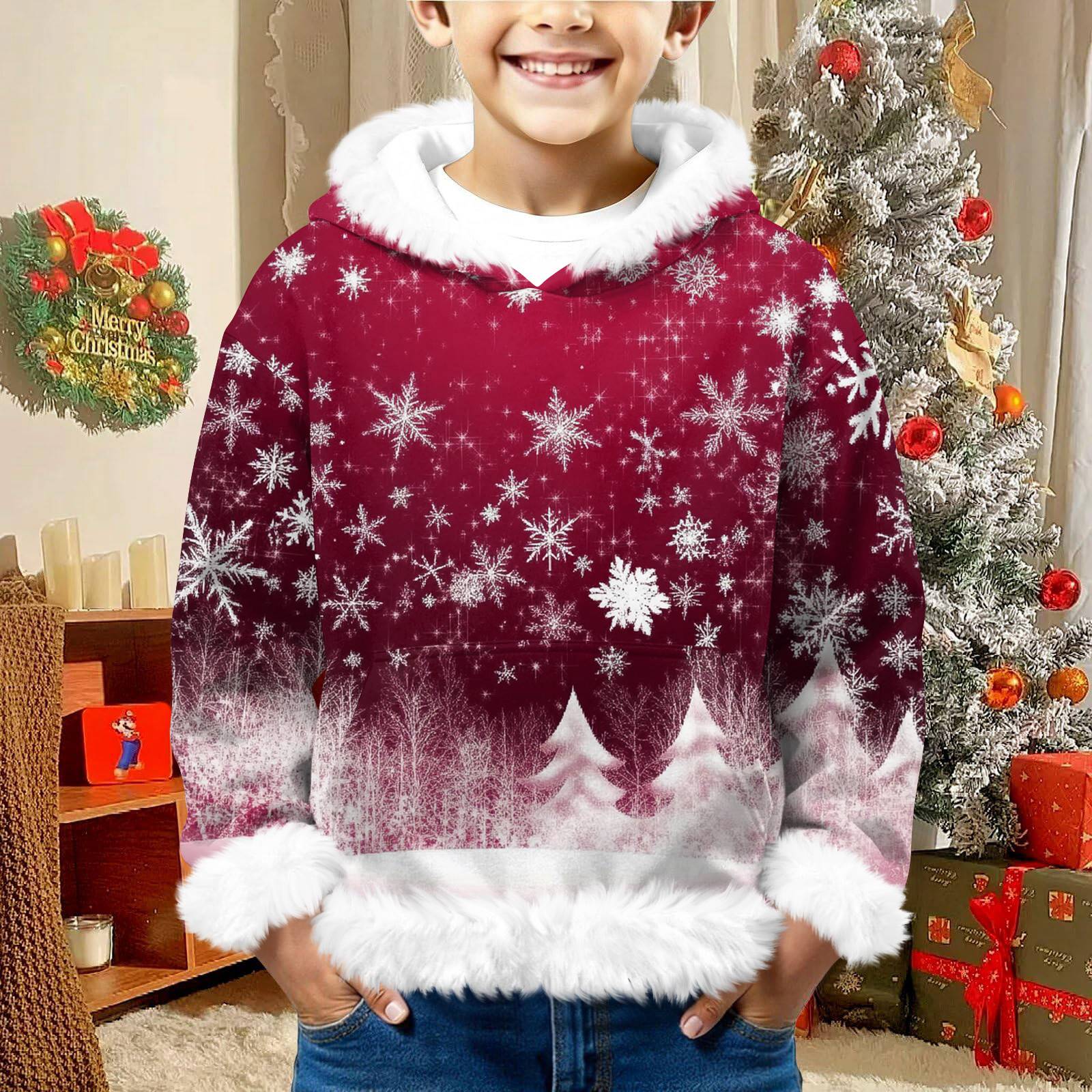 

Детский свитшот для девочек и мальчиков, с длинным рукавом, легкая повседневная толстовка с капюшоном, свободный удобный свитшот 160