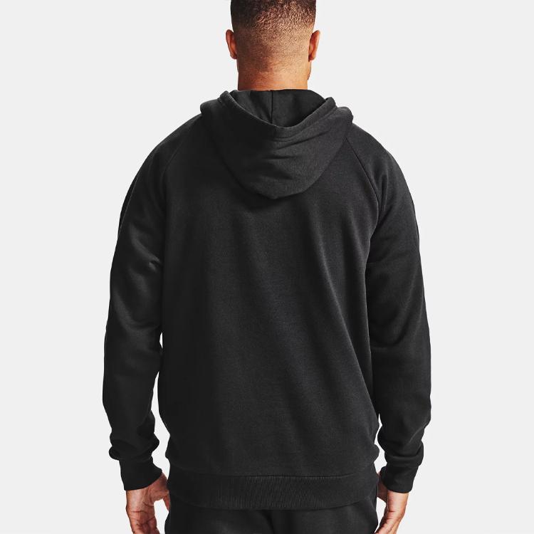 Under Armour Logo Micro Badge Hoodie Men Hoodies Black 1357105-001