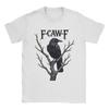 Vintage T-Shirt F-Caw-F Black Crow Funny Bird Lovers Cotton T Shirts Novelty Tee Shirt for Mens Summer Short Sleeve Top Tees