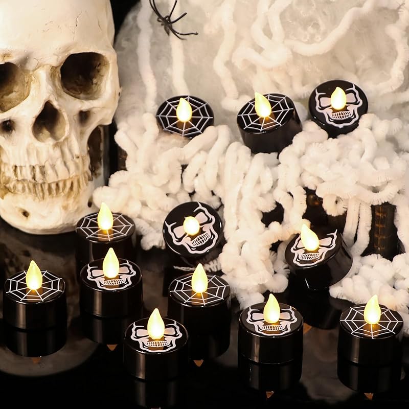 Rechargeable Tea Lights Candles with Remote Timer, 12 Pcs Tea Lights Candles Battery Operated with Charging Base, LED Flameless Candles Table