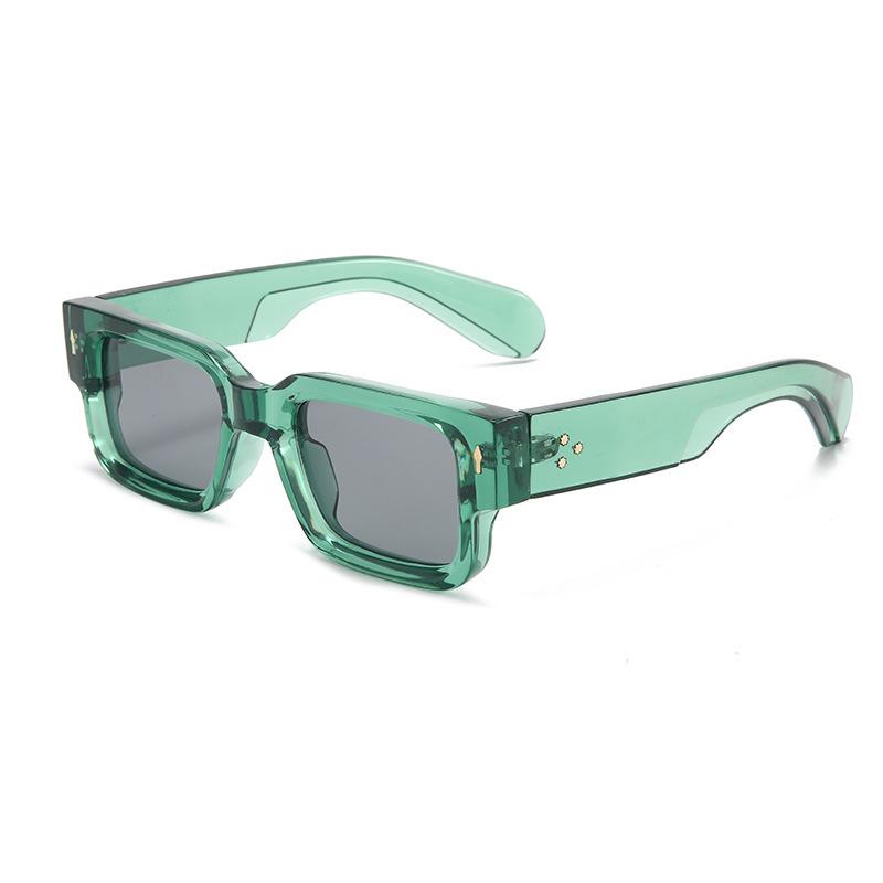 

Sunglasses Square Wide Legs Fashion Shade Sunglasses Sunscreen Personalized Sunglasses Rivet Beach Men