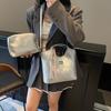 2025 new commuter bucket bag women's rhombus simple handbag bag niche fashion trend messenger bag