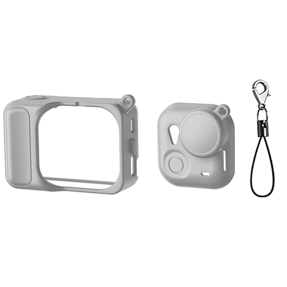 Silicone Protective Case For Insta360 GO Ultra With Anti Lost Strap Camera Lens Cap Protective Cover & Strap Camera Accessories