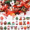 10-200 Stück Kawaii Harz Weihnachtsanhänger Ohrring Anhänger DIY Schlüsselanhänger Schmuck Weihnachts-Hängeornamente Dekoration