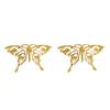 Japanese & Korean Inspired Butterfly Alloy Electroplated Stud Earrings – Trendy, Retro, High-Quality Design