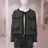 Le Shop Flap Colorblock Round Neck Tweed Jacket TQ1JK628