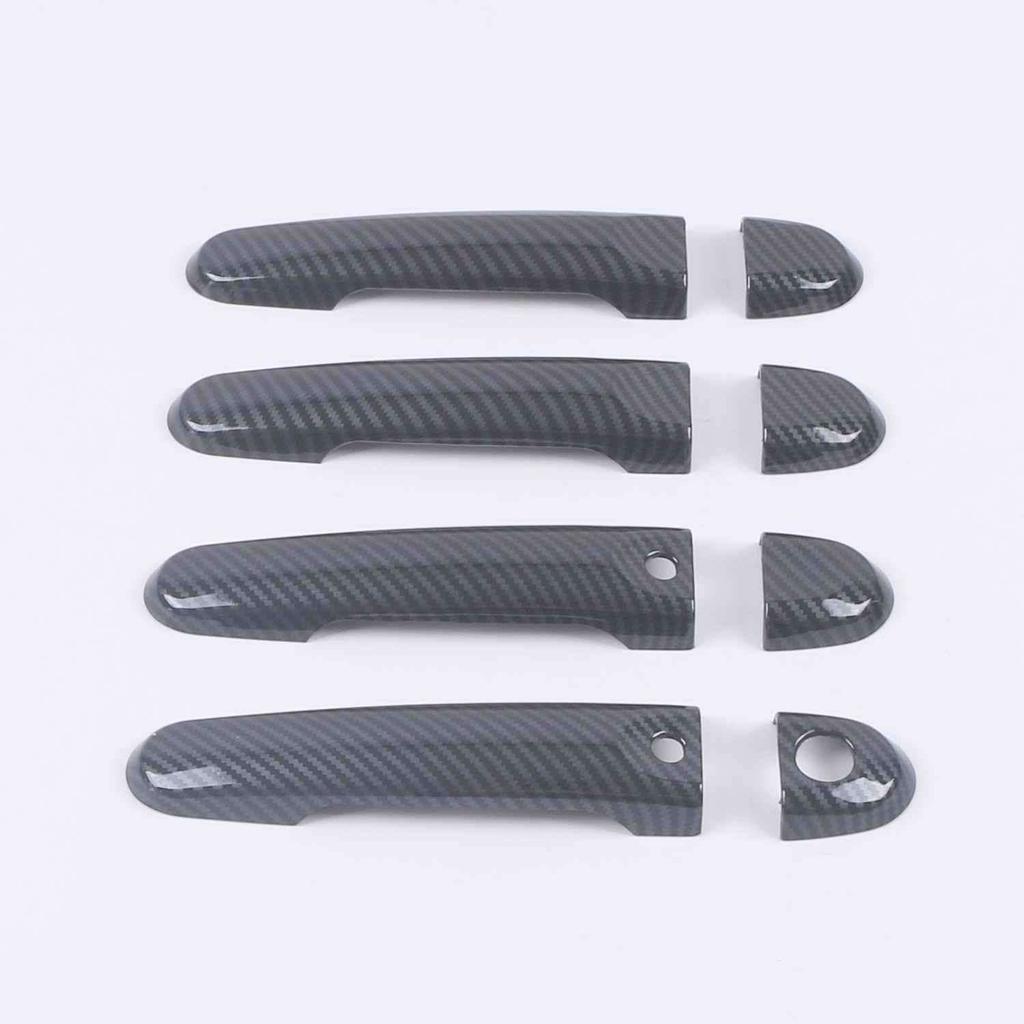 For Nissan Versa Tiida 2012 2013 2014 2015 2016 2017 2018 ABS Chrome Glossy Black Door Handle Cover Trim Sticker Car Accessories