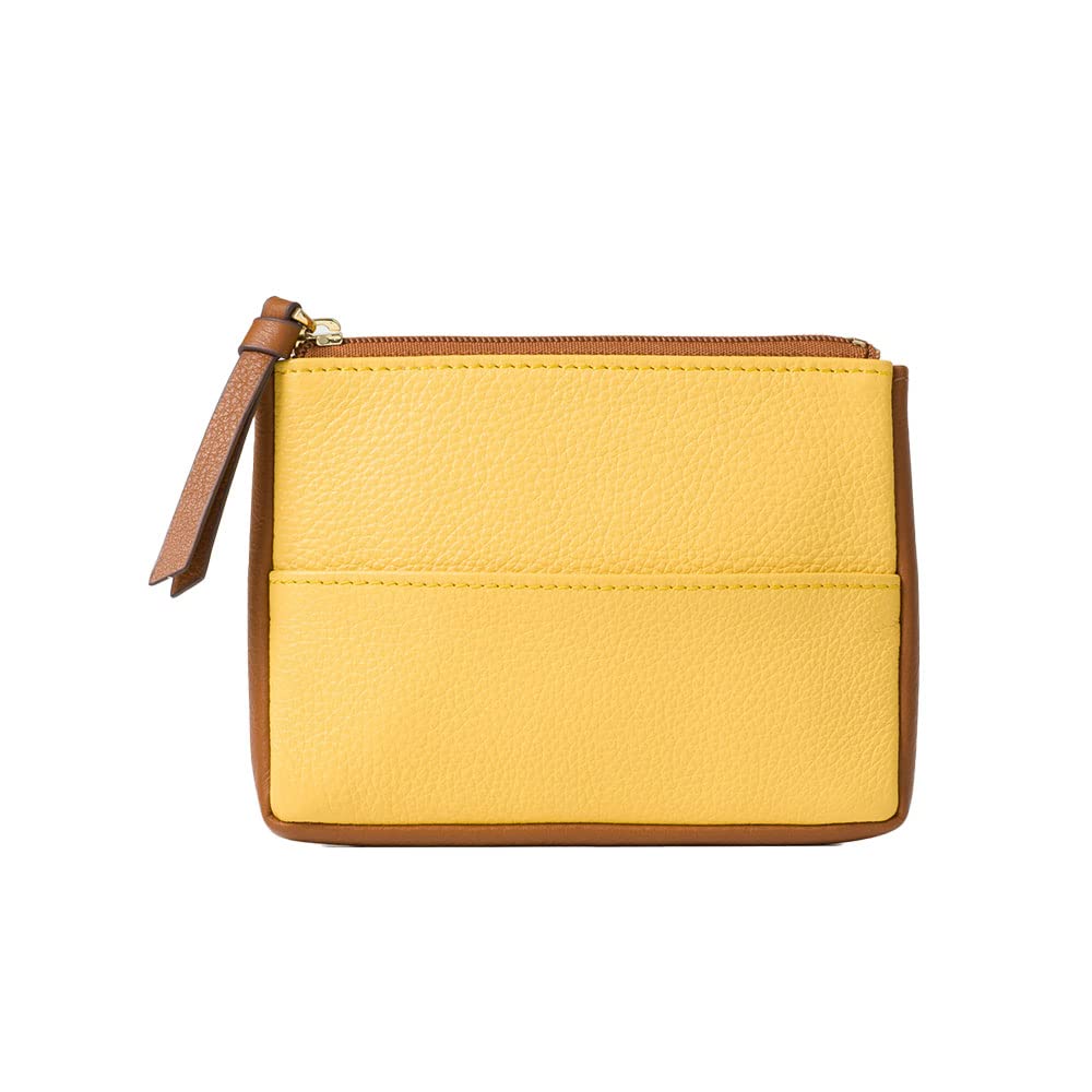 

Bicolor Pocket Tissue Case Pouch for Italian Leather [Chiocciola] Women, (Honey)