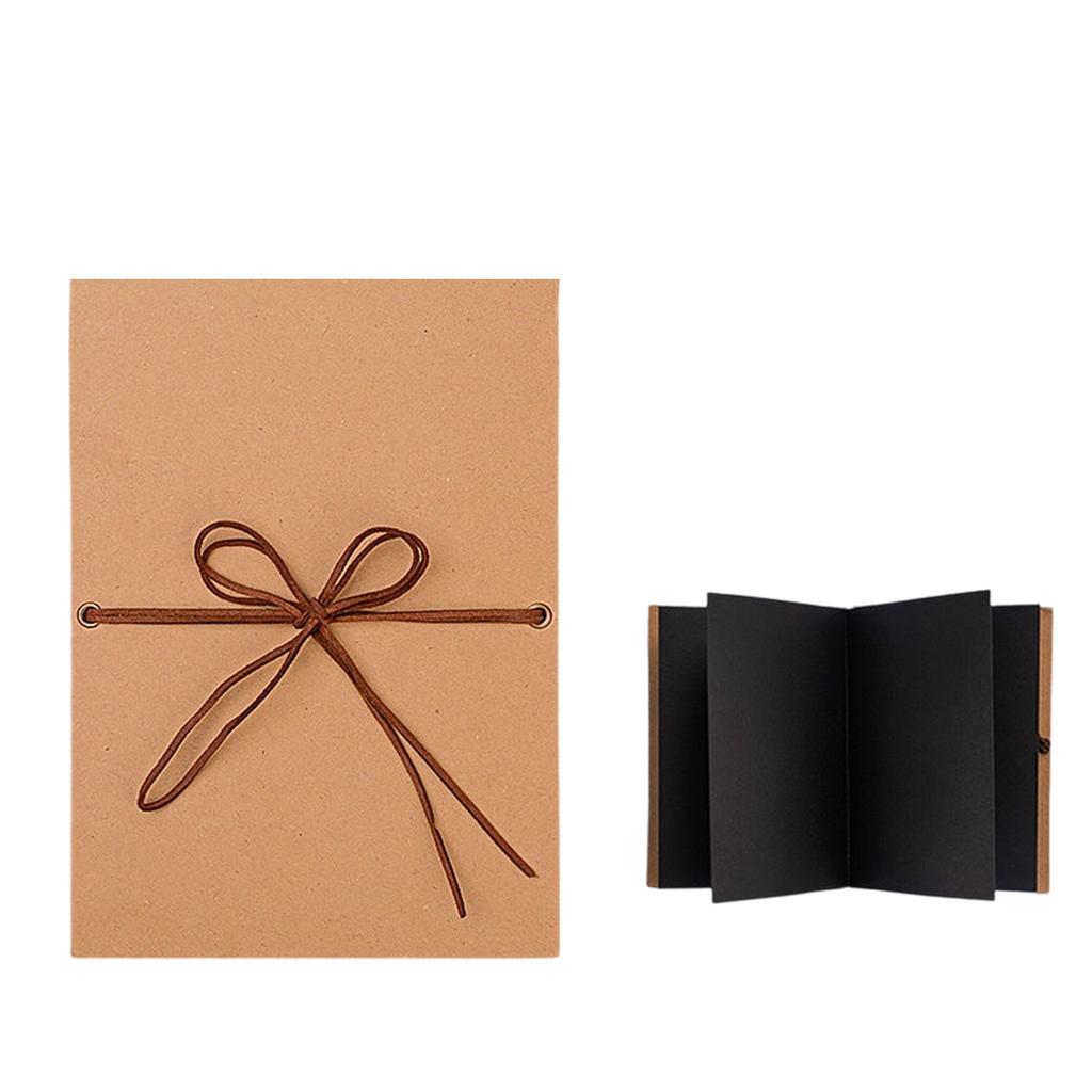 Personalisierbares Reise-Scrapbook Gästebuch Dicke Papierseite Kleines Fotoalbum Dehnbares Faltbares Hardcover Erinnerungsbuch