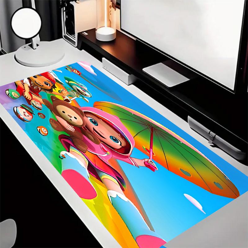 Rainbow Ruby Theme Premium Non-slip Mouse Pad with Stitched Edges,Durable Rubber Material,for Desktop & Gaming Great Gifts