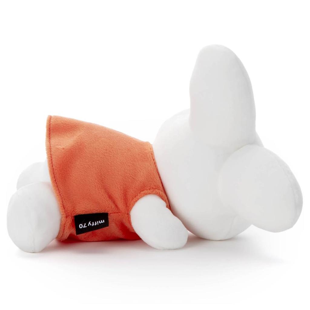 Bruna miffy70th Nineche Design Sleeping Friend Plush Toy S Miffy Plush Toy Width 23cm approx.