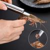 Stainless Steel Shrimp Back Opening Deveiner Tool Sharp Tip Easy Grip Handle for Home Kitchen Seafood Peeling Use