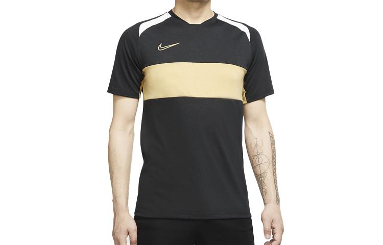 

Nike Dri Fit Soccer Jerseys Men s Black White Gold Moderate Straight Fit BQ7353-010 S