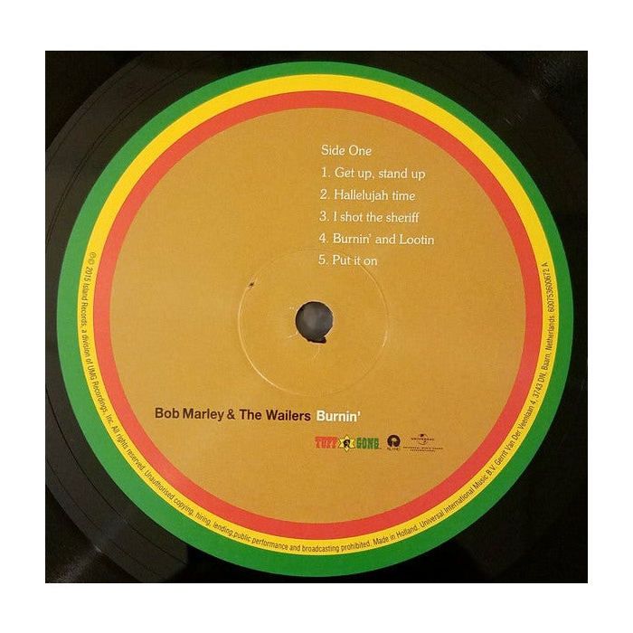 Burnin' by Bob Marley (Vinyl)