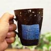 Waza No Kura Stylish Mug Pair Set Kutani Ware Ginsai Gold and Silver Chirashi Pottery Luxury Brand Tableware