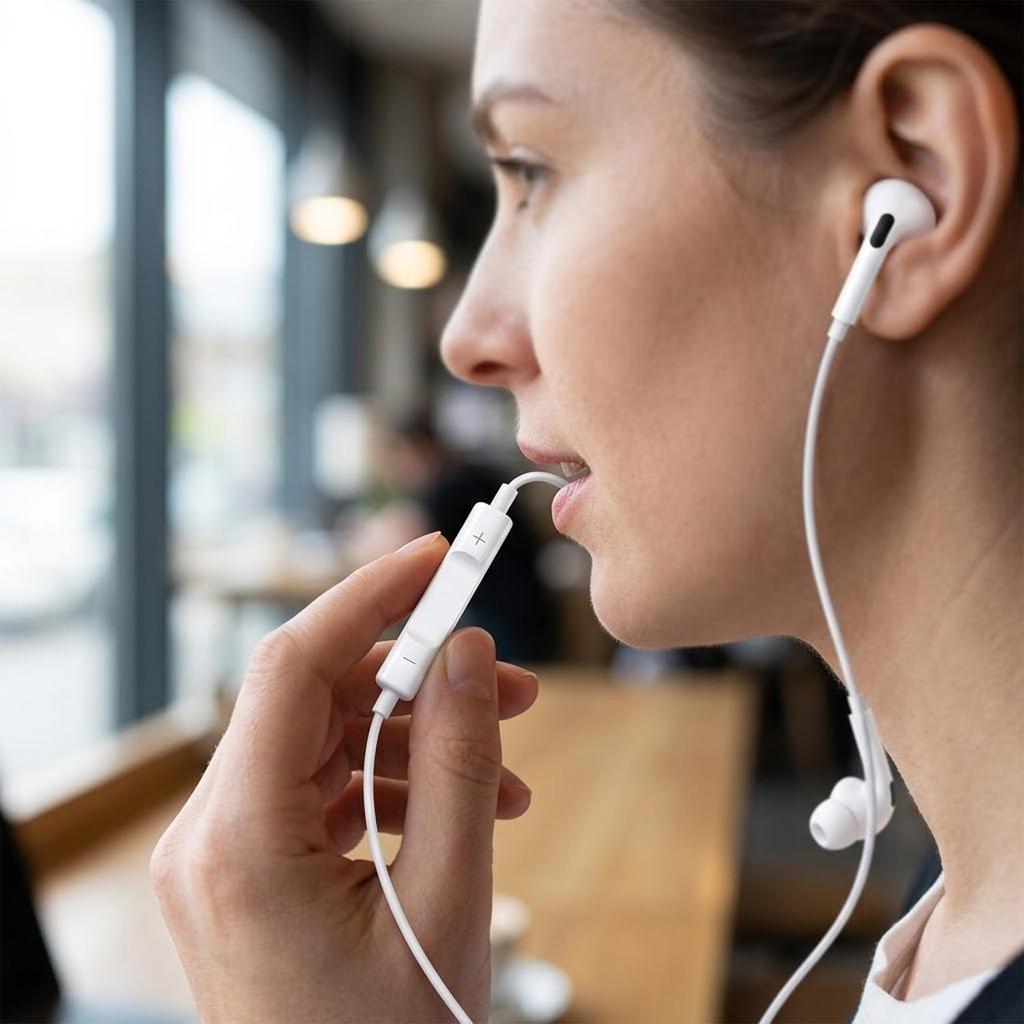 1.2m USB Type C in-Ear Headphones Wired Earphone for IPhone 17 16 15 Samsung HiFi Stereo Earbuds with Microphone&Volume Control