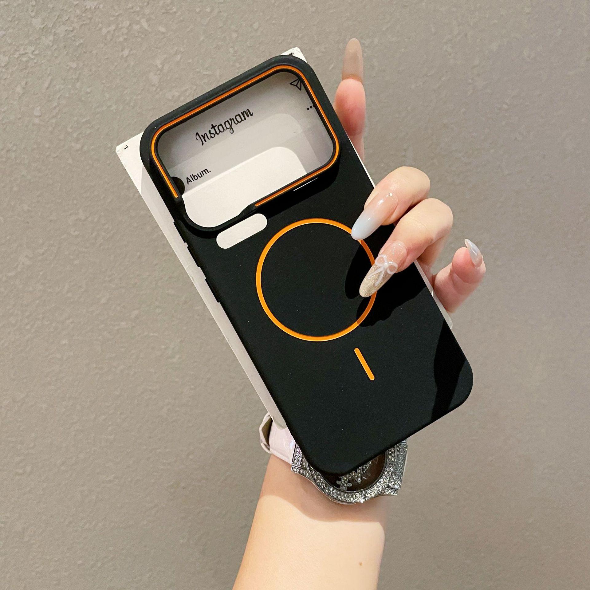 

Applicable to Xiaomi 17promax contrasting skin feel magnetic phone case 17pro soft shell matte two-color 15 protective case xiaomi 17 pro max