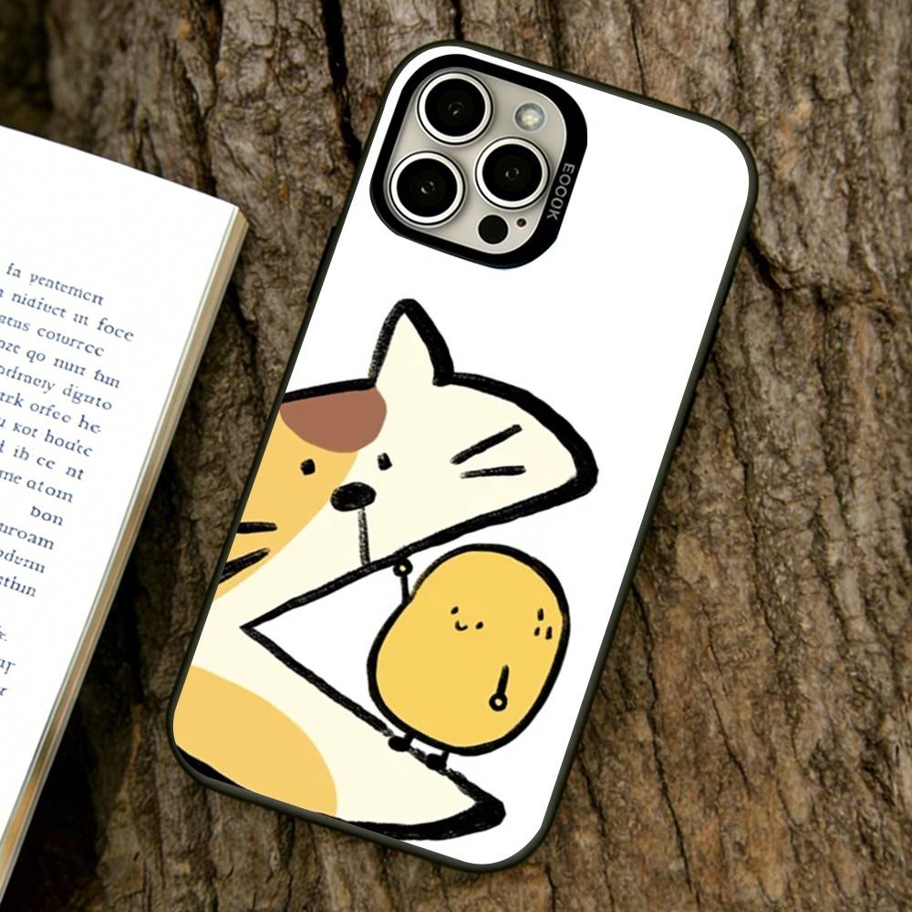 Cute potato Phone Case For iPhone 17,16,15,14,13,12,11 Plus,Pro Max,XS,Colorful Silver Phone case Funda Cover