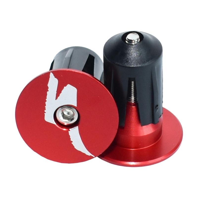 Ударопрочные Алюминиевые Заглушки Руля Велосипеда Расширительная Посадка Универсальные Рули Защита от Пыли Компонент для Велосипеда красный