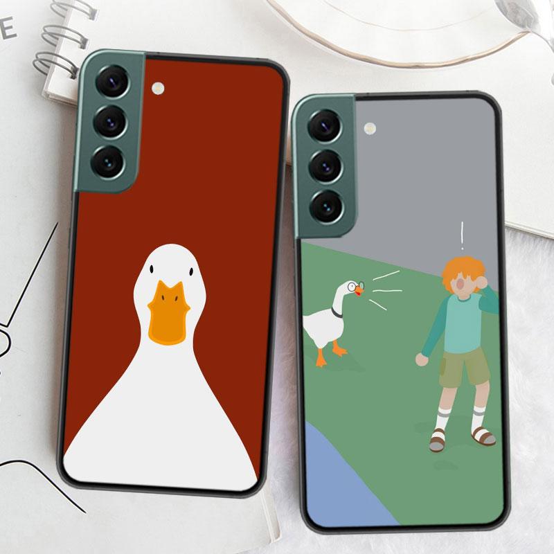 Flying Duck Phone For Samsung Galaxy S20 FE S21 Plus S22 S23 S24 Ultra Case S10 S10E S9 S8 S7 Edge Cover Silicone Soft Coque Fun